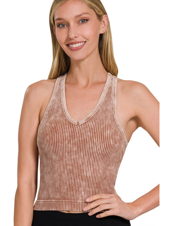 Nora Cut-Out Padded Tank Top